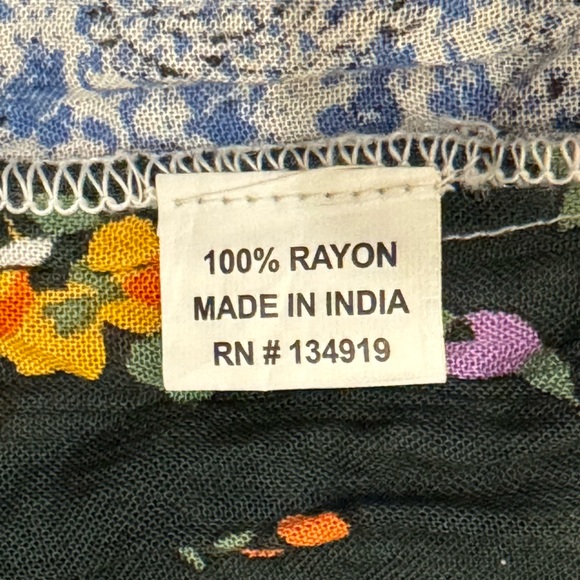 ANANDAS Collection Festive Patchwork  Tunic Multicolor Tassel dress M - Picture 6 of 9